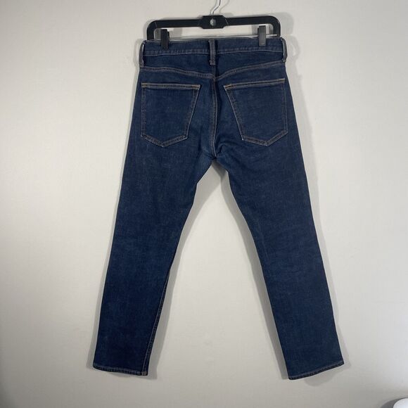 Old Navy Jeans Mens Stretch Slim Build in Flex 29x 28 Actual (29x30) Blue Denim - Picture 3 of 14